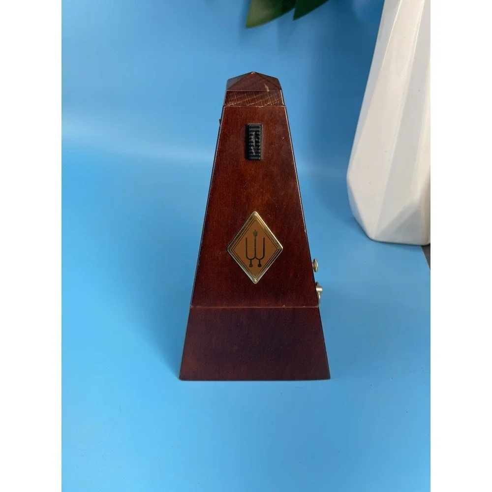 Vintage Wittner Metronome Wood Windup Made In Germany.Works Perfectly